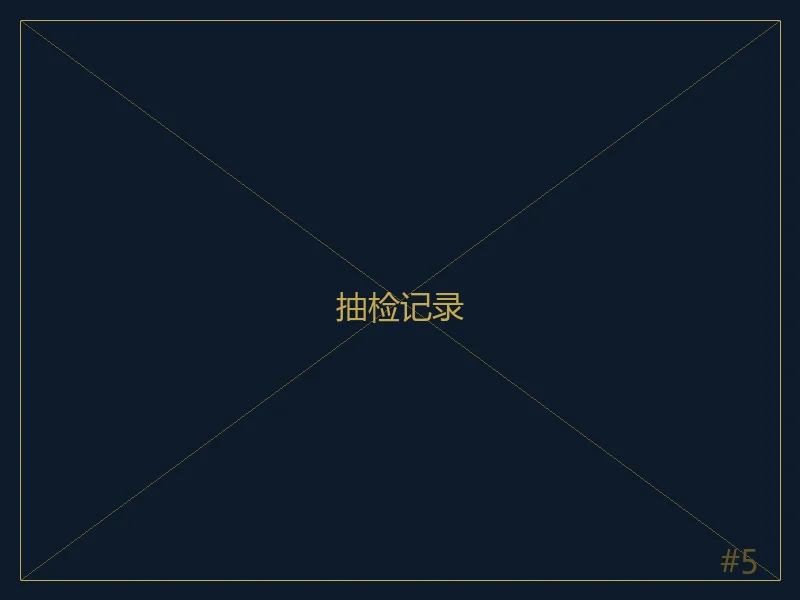 抽检记录